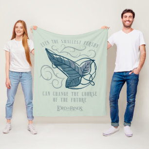 Fellowship Elven Brooch Quote Graphic Fleece Blanket