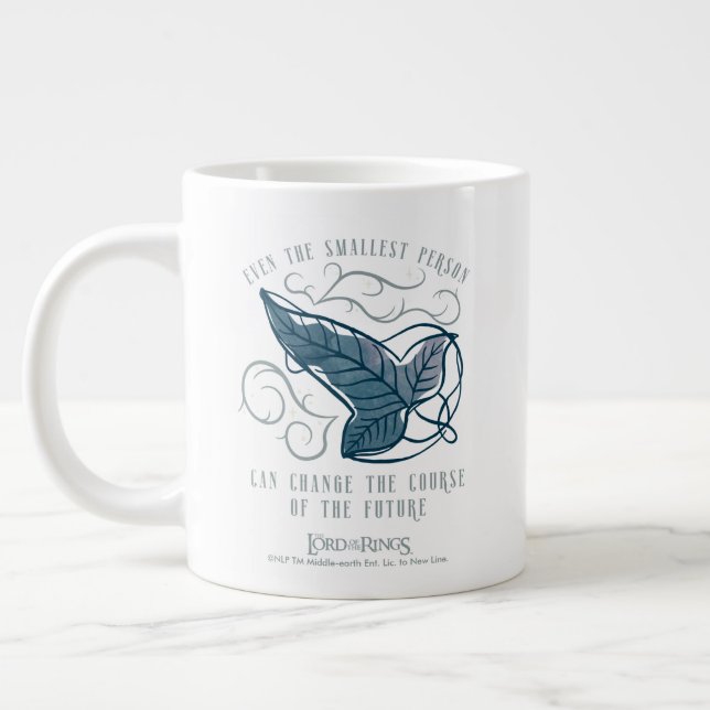 Fellowship Elven Brooch Quote Graphic Giant Coffee Mug (Left)