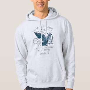 Fellowship Elven Brooch Quote Graphic Hoodie