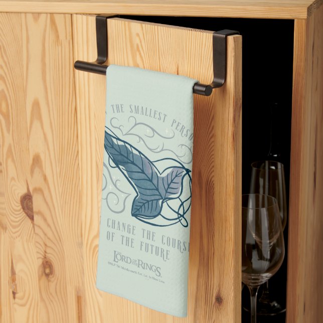 Fellowship Elven Brooch Quote Graphic Kitchen Towel (Thirds Fold)