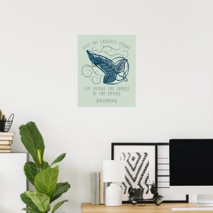 Fellowship Elven Brooch Quote Graphic Poster