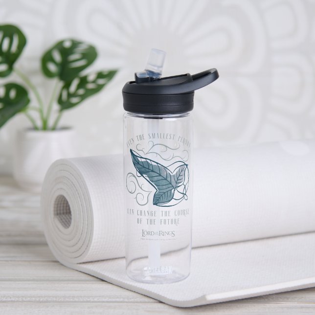 Fellowship Elven Brooch Quote Graphic Water Bottle (Yoga)