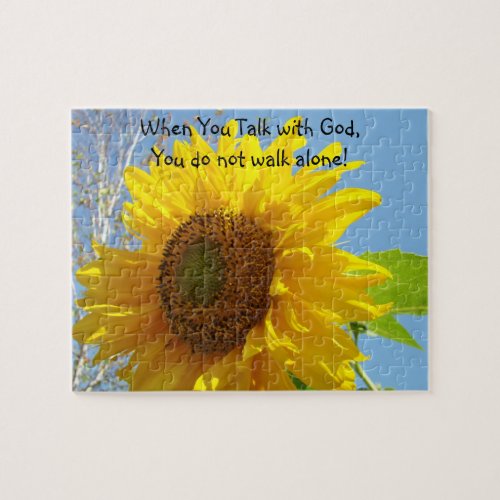 Fellowship gifts Sunflower Puzzle Talk with God