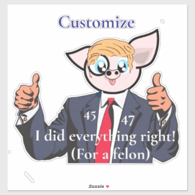 Felon President Thunder_Cove Sticker (Sheet)