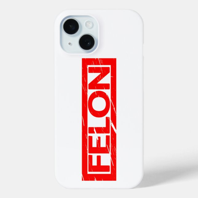 Felon Stamp Case-Mate iPhone Case (Back)