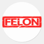 Felon Stamp Classic Round Sticker