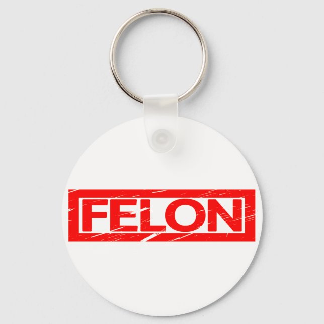 Felon Stamp Keychain (Front)