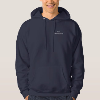 Felpa Cappuccio Blu Logo Spalle Hoodie