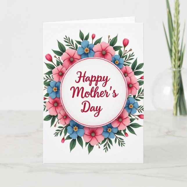 Felt Flower Celebration Card (Front)