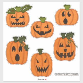 Felt Look Spooky Pumpkins Collection
