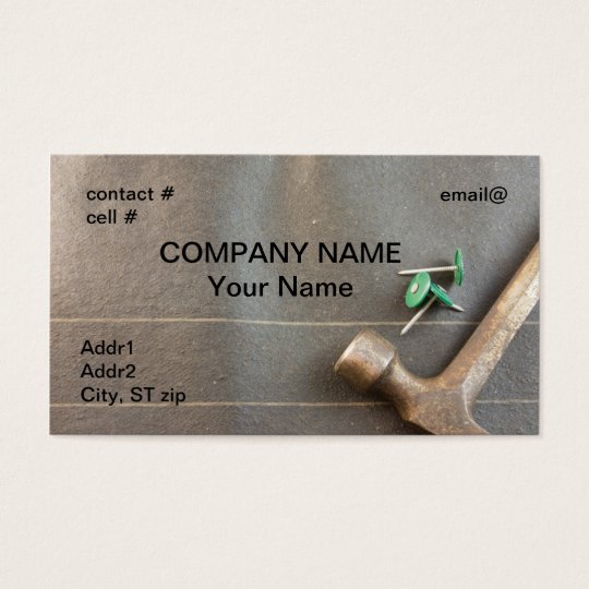 felt nails on roofing felt business card