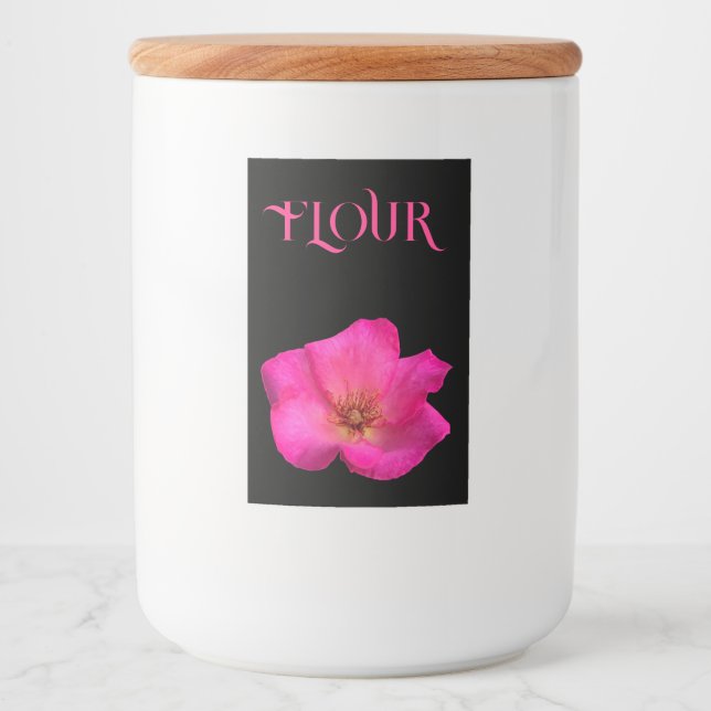 Felt pen rose food label (Front)