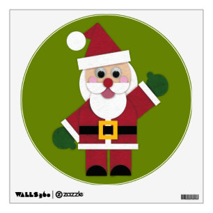 Felt Santa 2021 Wall Decal