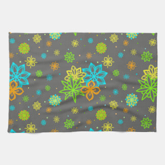 Felt Tip Flowers - Emmy Pattern Kitchen Towel