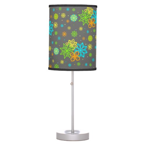 Felt Tip Flowers _ Emmy Pattern Table Lamp