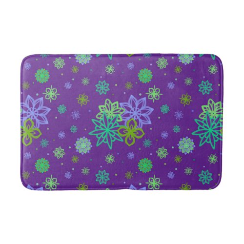 Felt Tip Flowers _ Patricia Pattern Bath Mat