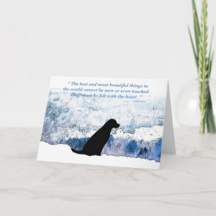 Felt with the Heart - Black Lab Card