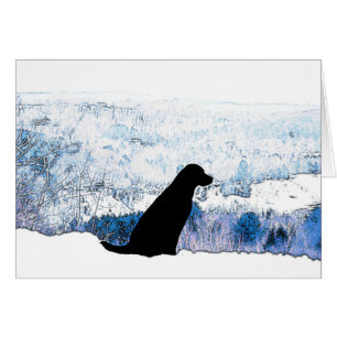 Felt with the Heart - Black Lab Cards