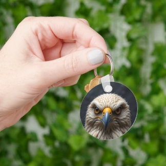 Felted Bird Portrait Keychain