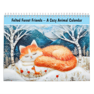 Felted Forest Cats – A Cozy Animal Calendar