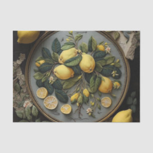 Felted Lemons Citrus Wedding Wrapping Paper