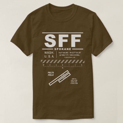 Felts Field Airport SFF T_Shirt