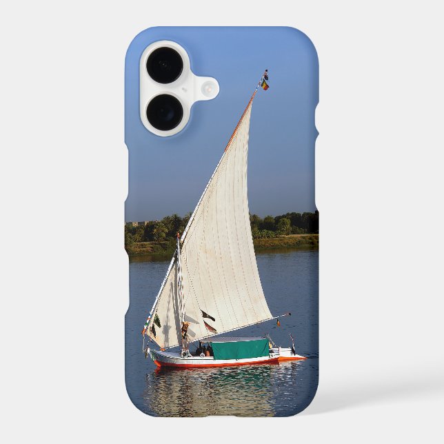 Felucca sailing along the Nile - Aswan, Egypt Case-Mate iPhone Case (Back)