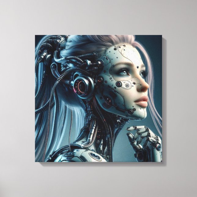 Fem Fatale Cyborg Canvas Print (Front)