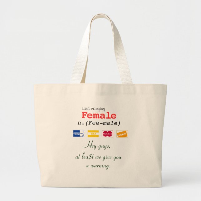 Fem. Gems_Female_Fee-male Large Tote Bag (Front)