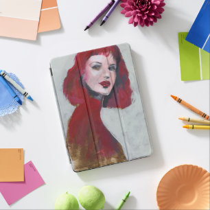 Fem Portrait - Red iPad Pro Cover