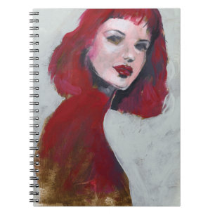 Fem Portrait - Red Notebook