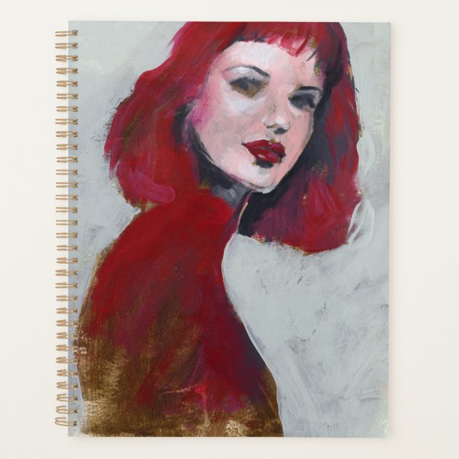 Fem Portrait - Red Planner (Front)