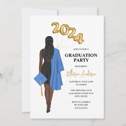 Female 2024 Graduation Party Invitation