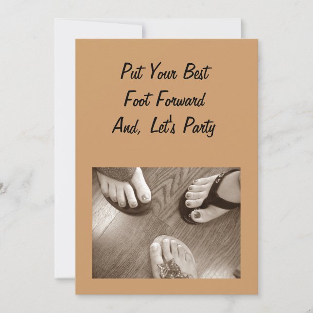 FEMALE "40TH" BIRTHDAY PARTY INVITATION (Front)