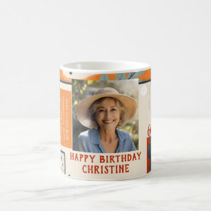 Female 60th Birthday Modern Colors Photo Mug 003