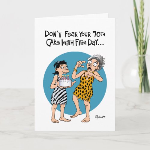 Female 70th Birthday Reassurance Card