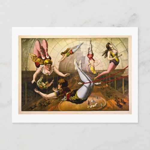 Female Acrobats 1890 Postcard
