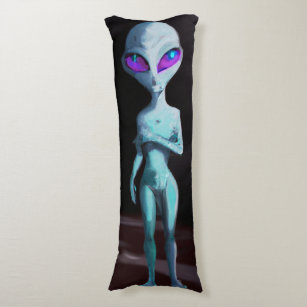 Female alien friend body pillow