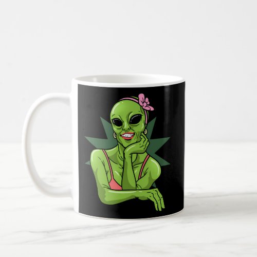 Female Alien Ufo Coffee Mug