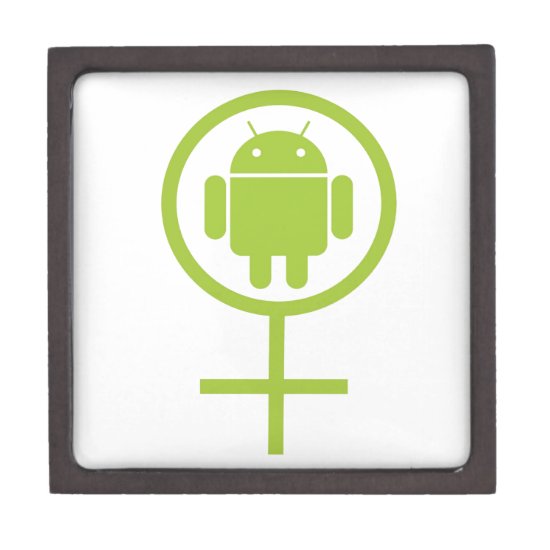Female Android (Software Developer) Bug Droid Jewelry Box