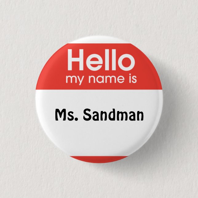 female anesthesia pinback button (Front)