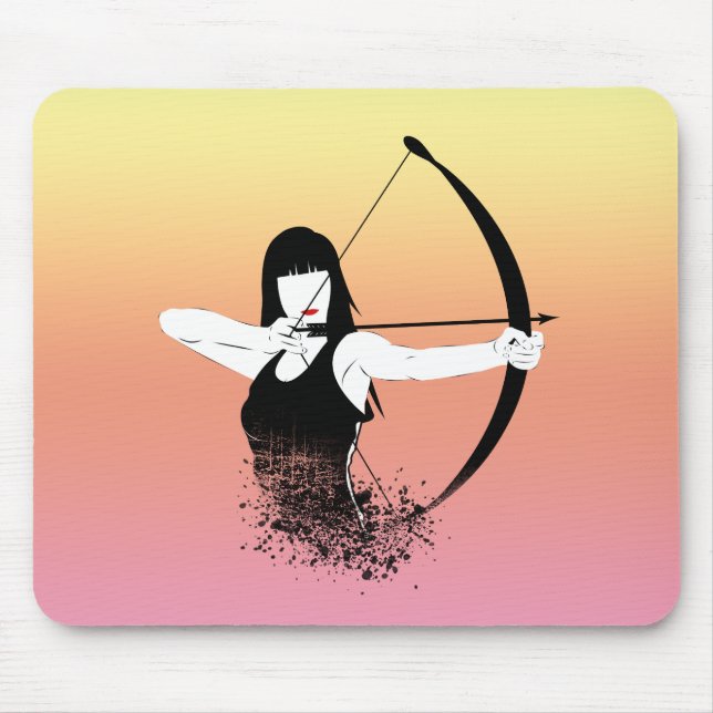 Female Archer Mouse Pad (Front)