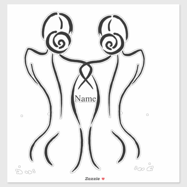 Female Art Illustration Thunder_Cove Sticker (Sheet)