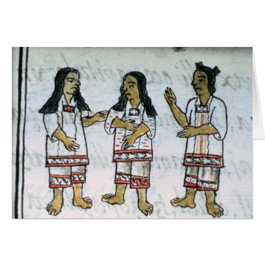 Female Aztec costumes Cards (Front Horizontal)