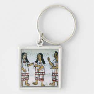 Female Aztec costumes Keychain