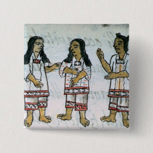 Female Aztec costumes Pinback Button