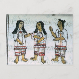 Female Aztec costumes Postcard