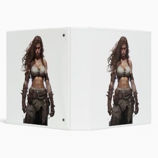Female Barbarian 3 Ring Binder
