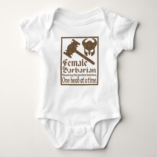 Female Barbarian Baby Bodysuit (Front)