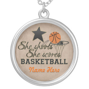 Female Basketball Necklace